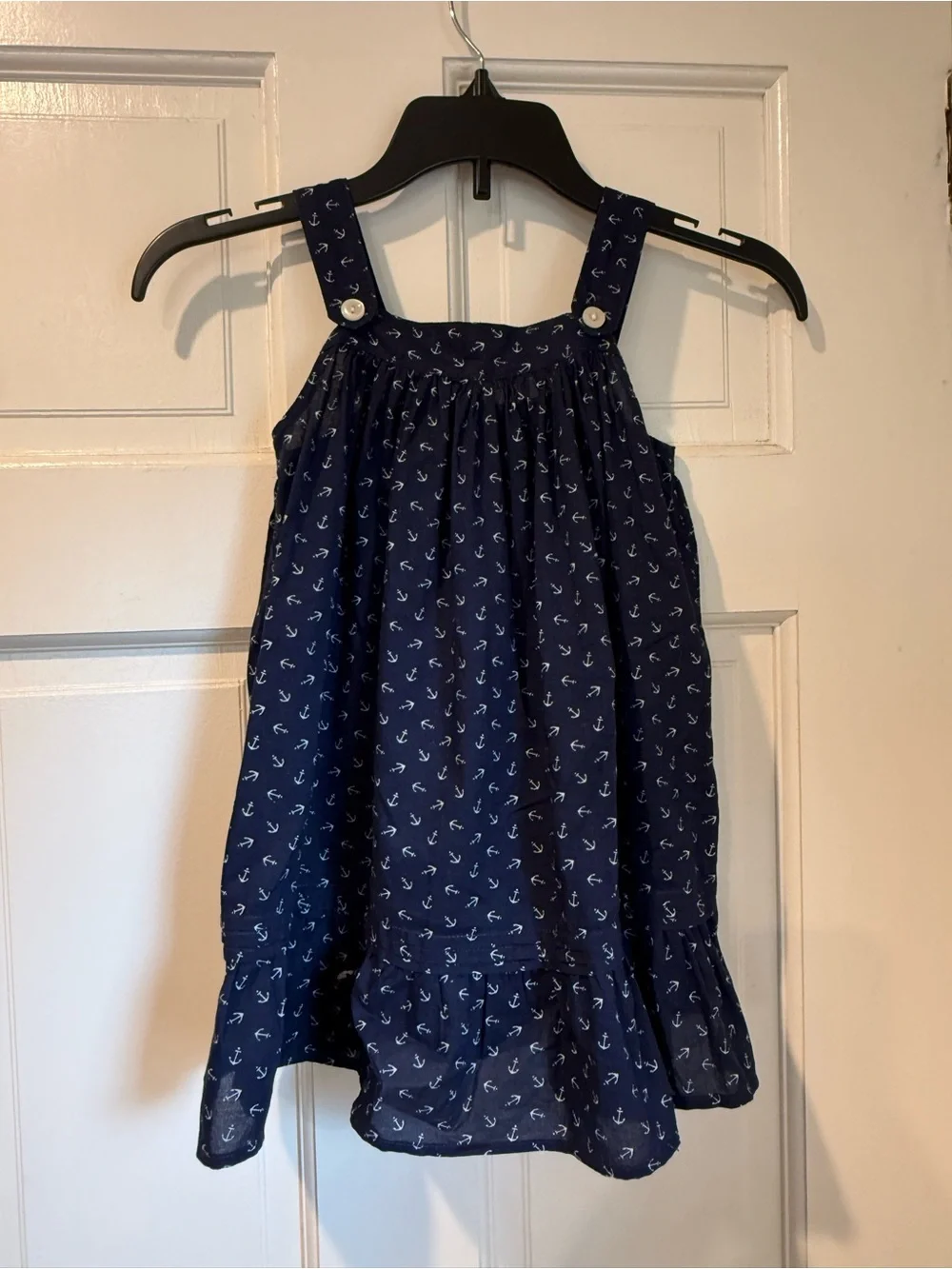 Ralph Lauren Navy Anchor Print Sundress